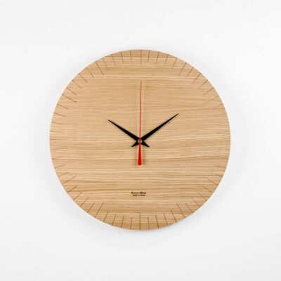 Uhr - Austerlitz - (hergestellt in Frankreich) aus Eichenholz