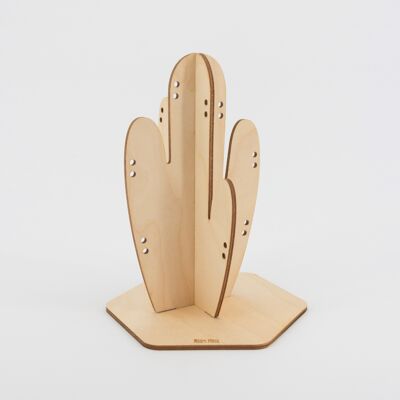Jewelry holder - Cactus Florida - (made in France) in Birch wood