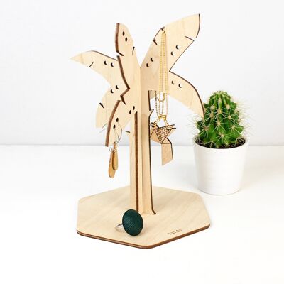 Jewelry holder - Tropic Palma - (made in France) in Birch wood