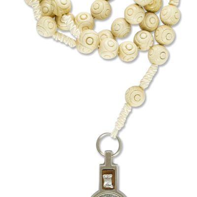 Wall rosary bright, with Benedict cross