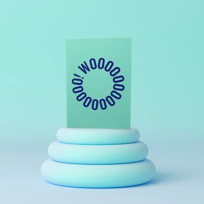 Woooo | Typography Congratulations Card | Wedding | Birthday
