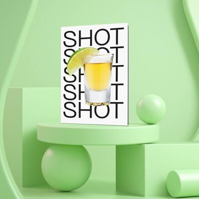 Shot Shot Shot Greeting Card | Birthday Card | Tequila Shot