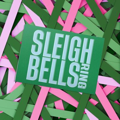 Sleigh Bells Christmas Card | Lyric Card  | Holiday Card