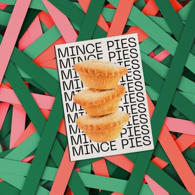 Mince Pies Funny Christmas Card | Holiday Card | Seasonal