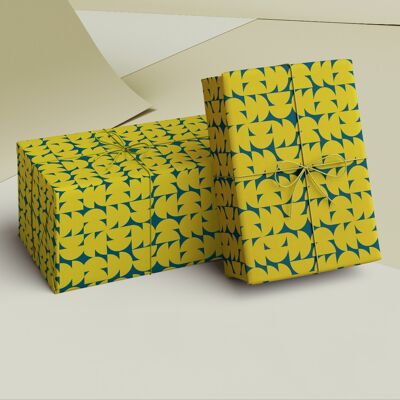 Geometric Gift Wrap | Reusable Recyclable Wrapping Paper