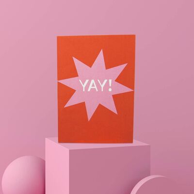 Yay Card | Colourpop Congratulations Card | Greeting Card
