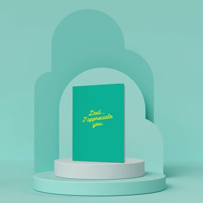 Dad, I Appreciate You | Thank You Card | Father’s Day Card