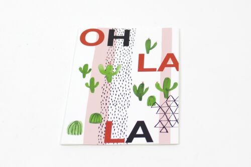 Carte double cactus - (made in France)