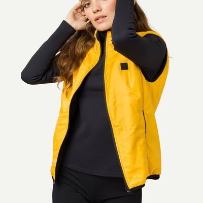 Alpha Root Vest Downproof Woman - Yellow-saffron