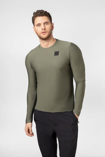 Wide Hik T Shirt manches longues Homme - green-mountain
