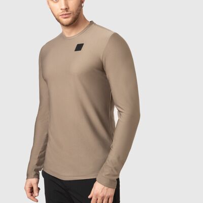 Wide Hik T Shirt manches longues Homme - brown-stone