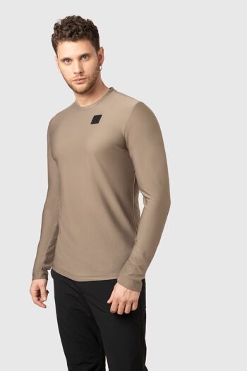 Wide Hik T Shirt manches longues Homme - brown-stone