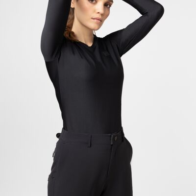 Wide Hik T Shirt long-sleeve Woman - Black