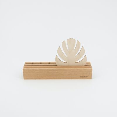 Mini organizador - Tropics (hecho en Francia) Madera de haya maciza barnizada y madera de abedul