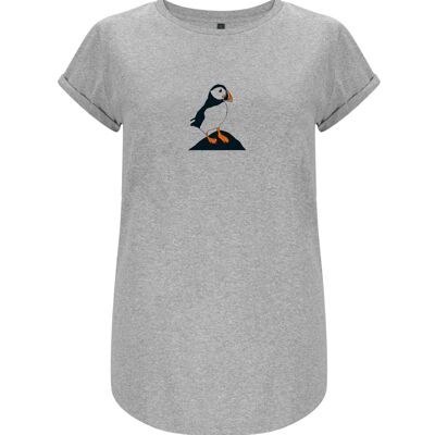 T-shirt da donna "Puffin" del commercio equo e solidale