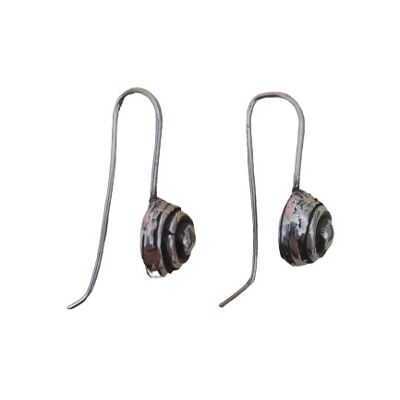 Small spiral hook earrings