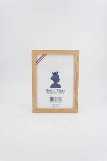Cadre photo - Versant A5 - (made in France) en bois de Chêne et vitre en acrylique anti UV 1