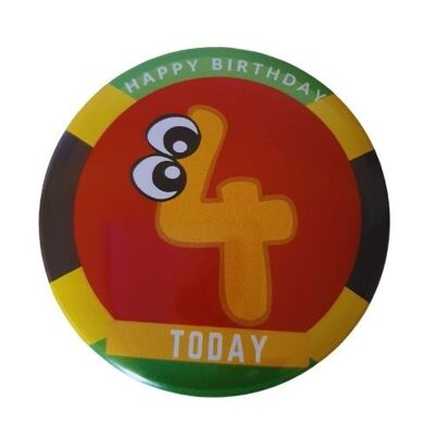 75mm (3inch) Jamaican theme button badge, CamieRoseUk, 8 today