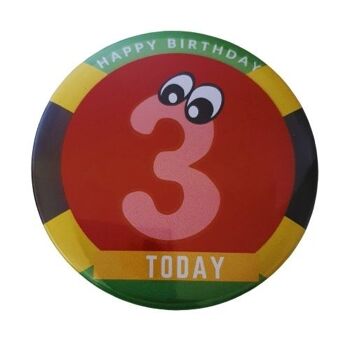 Insigne de bouton à thème jamaïcain de 75 mm (3 pouces), CamieRoseUk, 8 aujourd'hui 3
