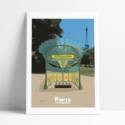 Póster A3 La boca del Metropolitano (hecho en Francia)