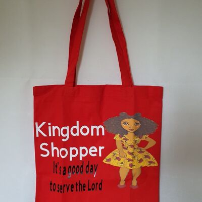 Shopping Tote, Kingdom shopper, sacs de ministère, sacs chrétiens - Jaune