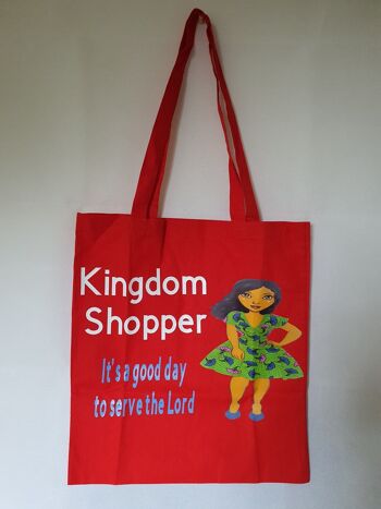 Shopping Tote, Kingdom shopper, sacs de ministère, sacs chrétiens - Jaune 2