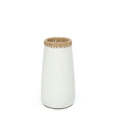 The Sneaky Vase - White Natural - M