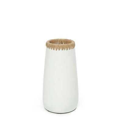 Die Sneaky Vase - Weiß Natur - M