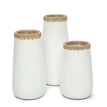 Le Vase Sneaky - Blanc Naturel - L 2