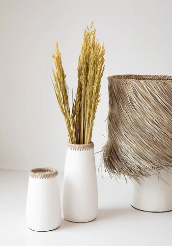 Le Vase Sneaky - Blanc Naturel - L 6