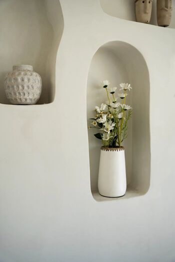 Le Vase Sneaky - Blanc Naturel - S 8