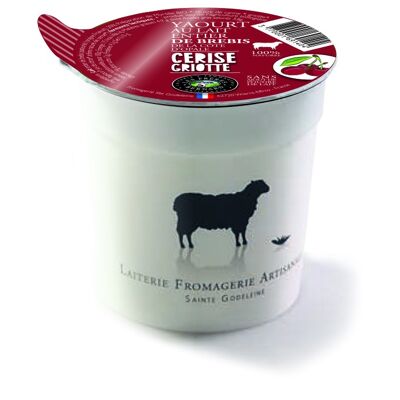 Sheep's milk yogurt with
Morello cherry ORGANIC