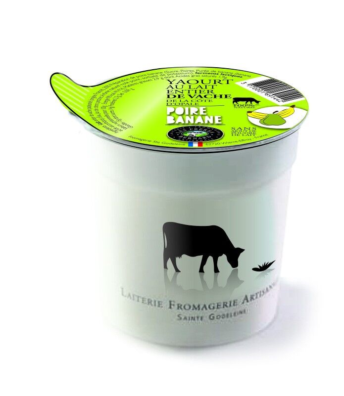 Yogurt di latte vaccino
pera banana