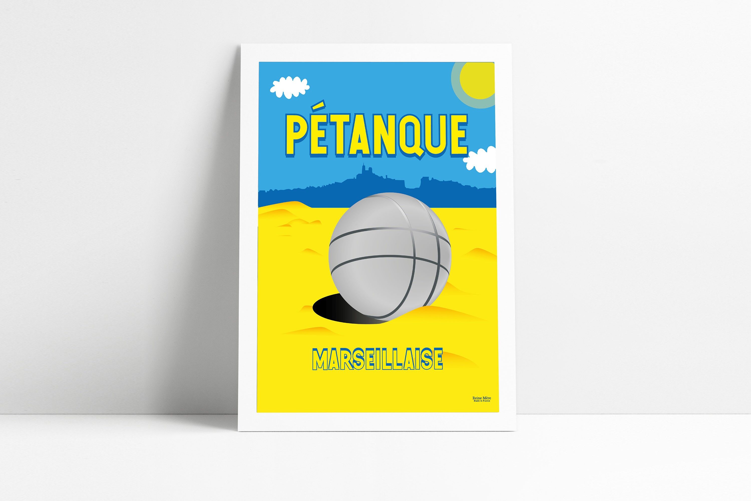 Poster A3 Pétanque Marsigliese (prodotto in Francia)