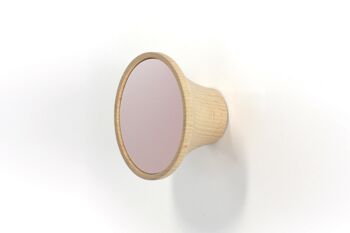 Patère - Clairon Rose - (made in France) en bois de Hêtre massif 1