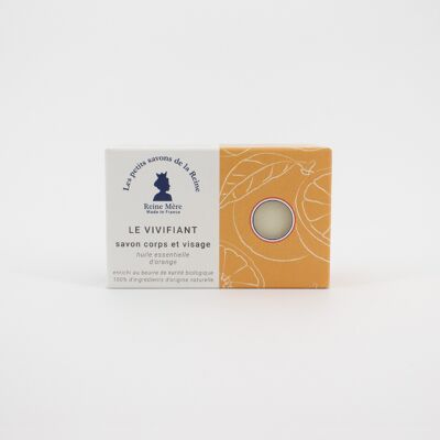 Jabón - El tonificante - Aceite esencial de naranja - (hecho en Francia) 100% natural