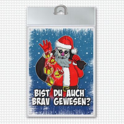 have you been good too Metal sign with cool Santa Claus