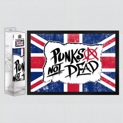 Punks not Dead Union Jack felpudo
