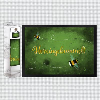 Hereingebummelt Hummel Fußmatte