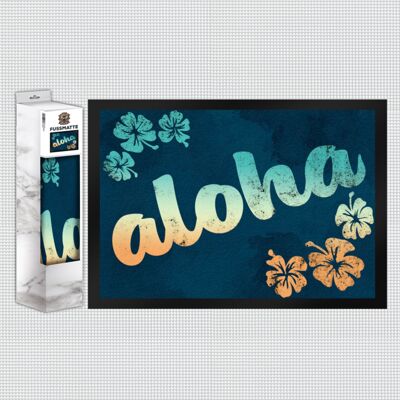 Aloha - felpudo con aspecto hawaiano