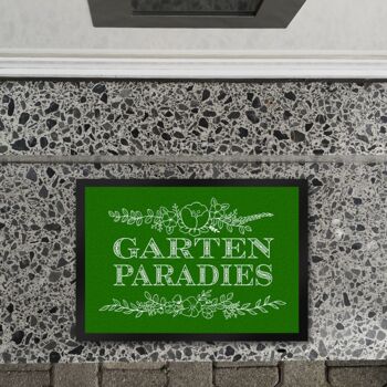 Paillasson Garden Paradise avec ornements floraux 3