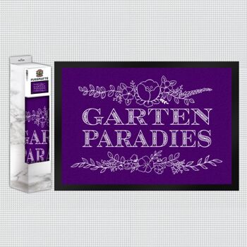 Paillasson Garden Paradise avec ornements floraux 4