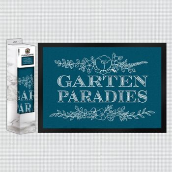 Paillasson Garden Paradise avec ornements floraux 7