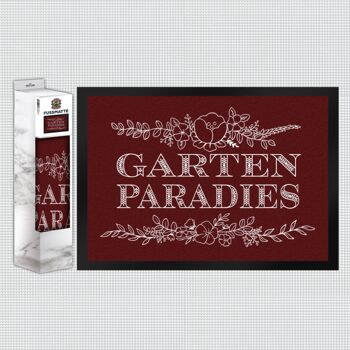 Paillasson Garden Paradise avec ornements floraux 10