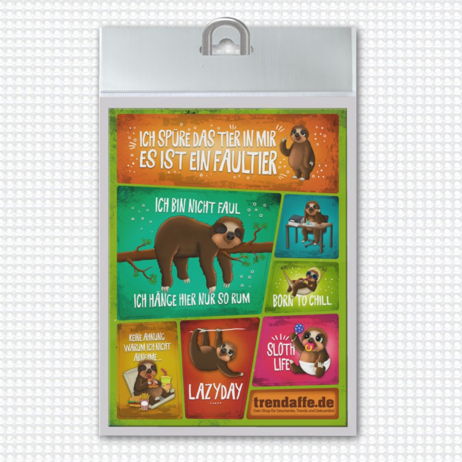 Magneti da frigo Bradipo in un set di 7