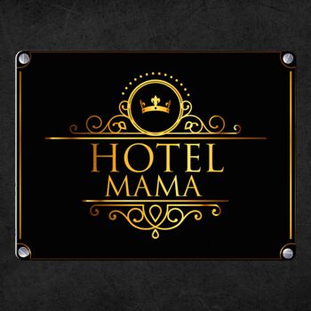 Enseigne en métal Hotel Mama 4