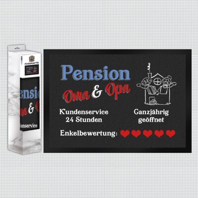 Paillasson pension grand-mère et grand-père