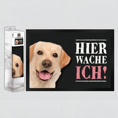 Hier wache ich! Labrador Fußmatte