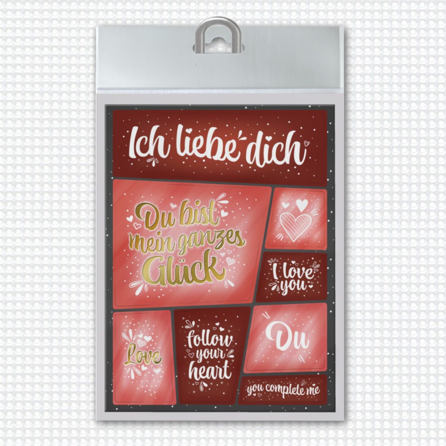 Ti amo magneti da frigo in un set di 8