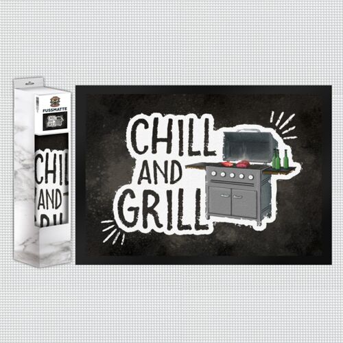 Chill and grill Fußmatte mit Elektrogrill Motiv